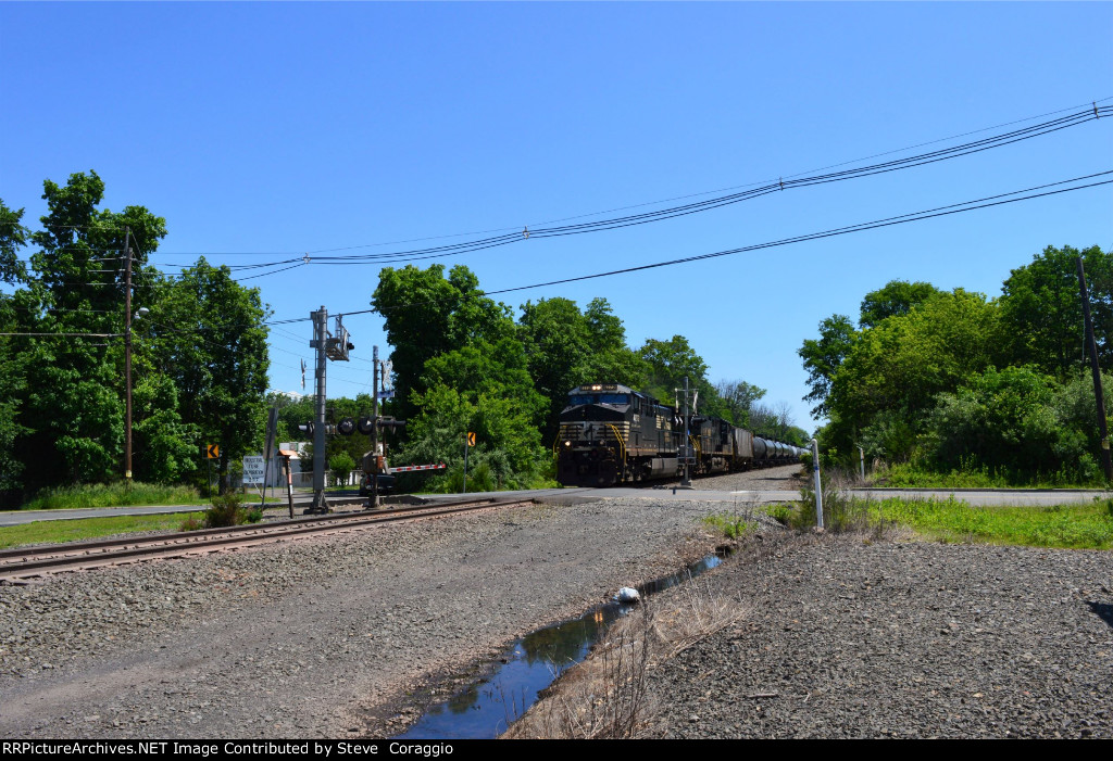 At Valley Road Grade Crossing. 